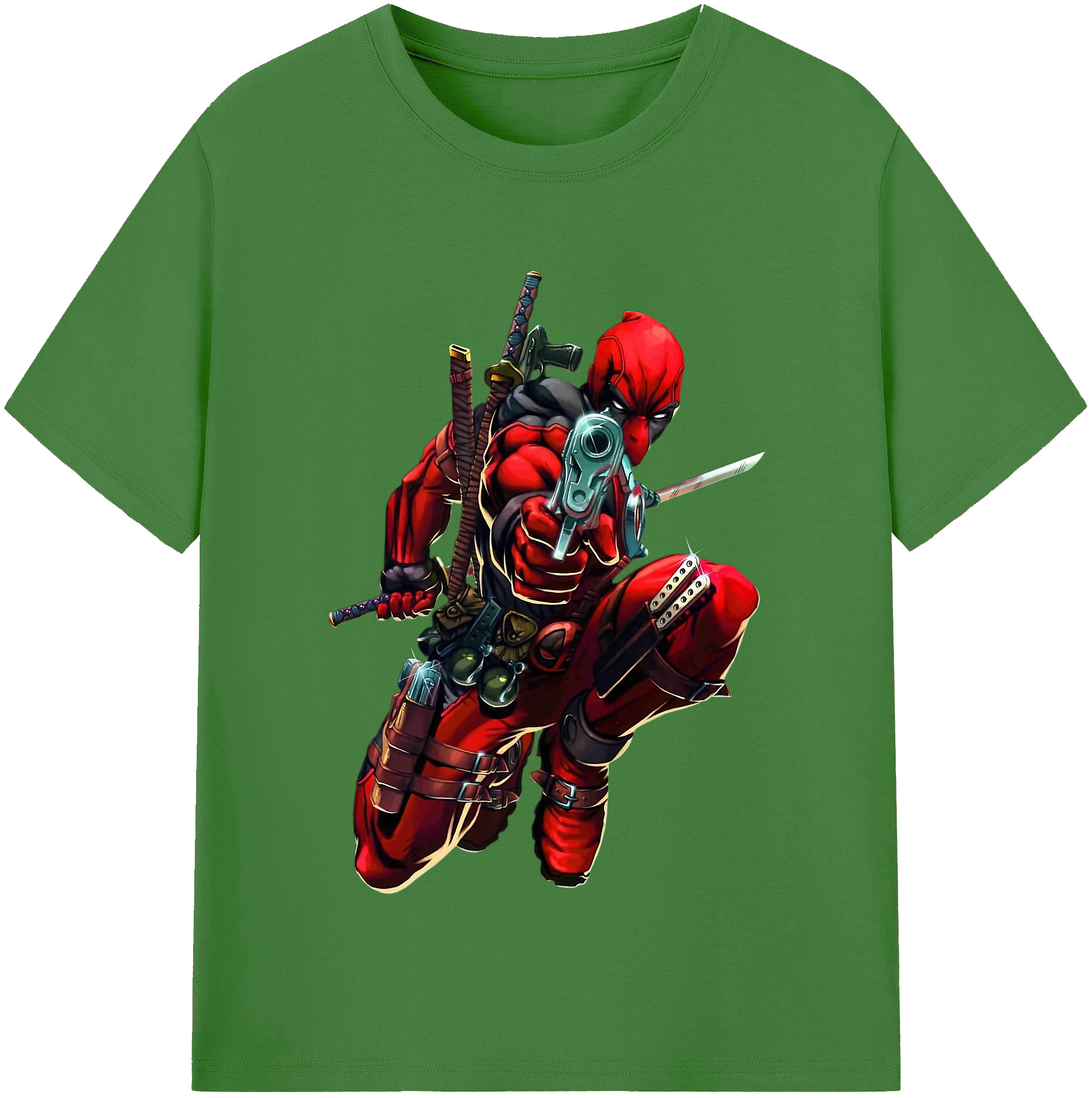 （画像用） Deadpool デッドプール レディースカジュアルプリントTシャツ（綿100％）